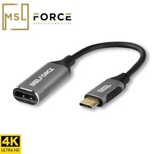 MSLFORCE Online Shopping | USB Typ C zum Displayport-Adapter 4K @ 60Hz USB 3.1 Typ C Thunderbolt 3 Kompatibel mit DP-Kabel