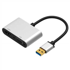 USB-zu-HDMI-VGA-Splitter-Adapter-Hub 1080P bei 60 Hz