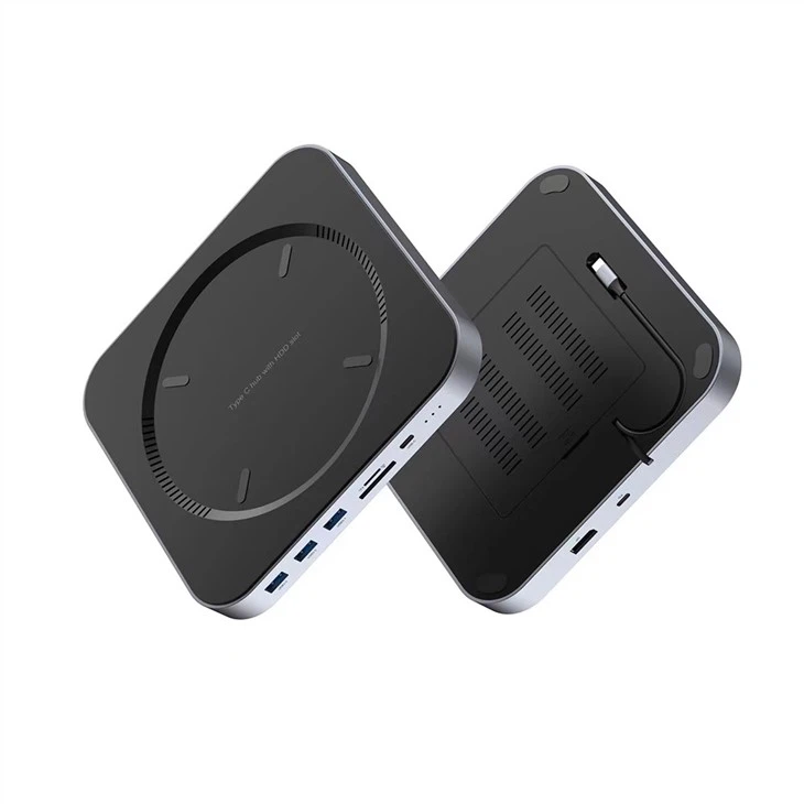 Docking Station For The M1 Mac Mini 2021 USB3.2 With HDD SDD Enclosure , 9 IN 1 Dock Station