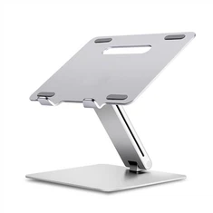 Ergonomischer, höhenverstellbarer vertikaler Laptopständer aus Aluminium