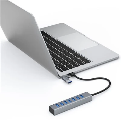 7-Port-USB-3.0-Hub mit energieautarkem Design