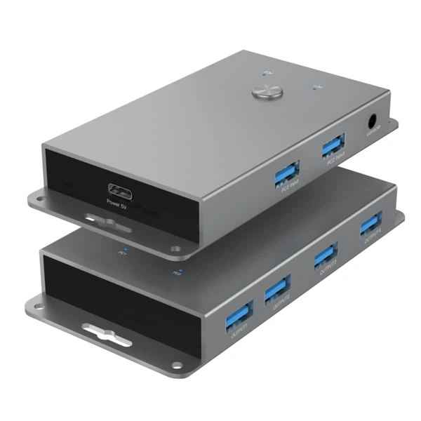 USB 3.0 Schalten Sie 2 Computer um, die 4 USB A teilen